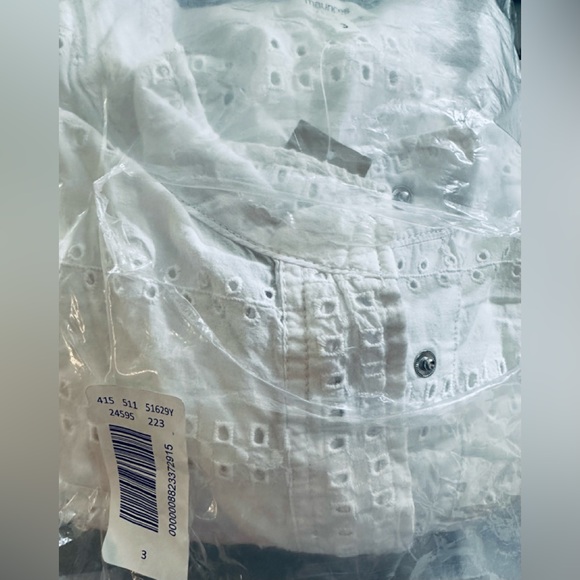 Sz 22/24 3x fits 3x 4x 5x ⭐️NEW Maurices Brand Eyelet Shirt Jacket Snap Front - Picture 7 of 11
